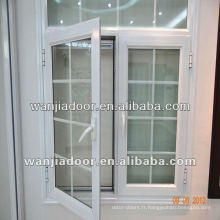 fenêtres upvc avec grill / vente chaude marque de windows&#39;foshan wanjia à battants pvc